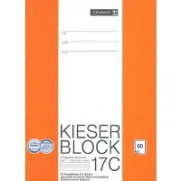 Brunnen Kieserblock 17C Schrijfblok A4 Gelinieerd Gelijmd Papier Niet geperforeerd 50 Vellen