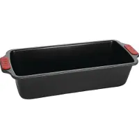 Woll Bakeware 28 cm cakevorm, met hittebestendige siliconen handgrepen tot 230 °C, PFAS-vrij, tweelaagse antiaanbaklaag, gealuminiseerd staal, zwart