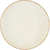 Lubiana Plat hotelkeukenbord 28 cm, romig, porselein