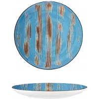 Wilmax ColorBoom plat bord, blauw, porselein, 23 cm