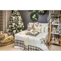 Eurofirany Luxe Badhanddoek Angel 70x140cm Wit Goud 480 g/m2