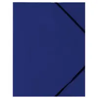 D.Rect Blauwe A4 Kaart met Elastiek, 450 micron PP