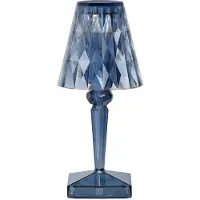 Kartell LED tafellamp Batterij, 30 cm, hemelsblauw, IP54 Battery, blauw, Slaapkamer, Kunststof, Design
