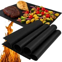 PrzydaSie 3x Teflon Grillmat & Ovenmat - Anti-aanbak & Hittebestendig