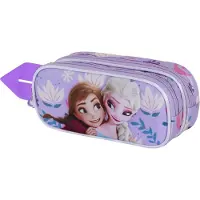 KARACTERMANIA - Disney - Frozen 2 - Paarse 3D Potloden Etui - Pennenetui - Dubbele Rits - Frozen 2 Beauty