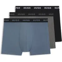 HUGO Set van drie boxershorts van stretchkatoen met logo