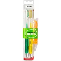 LACER Tandenborstel - - Technic Medio - Hypoallergene - 3 Stukken - 2 Eenheden