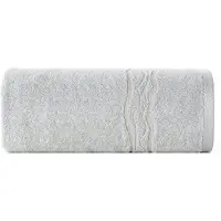 Eurofirany Zilveren Badstof Handdoek 50x90cm - Zacht & Duurzaam Katoen