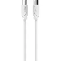 Sinox SELECT IEC (m) - IEC (v) coaxkabel | wit | 2,5 meter