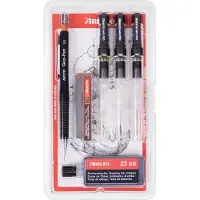 Aristo tekenpen - PRO College - set 6-delig - lijnbreedte 0.25/0.50/0.70mm - fles 23ml inkt - tekenpotlood - potloodstiftjes - AR-64310