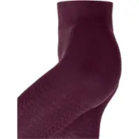 Burlington Damen Cosy Cottage gedessineerd katoen wol panty dames merlot - maat 8005