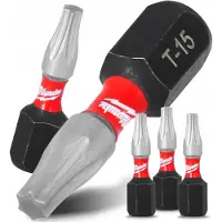 Milwaukee Impact Bit TX15 25mm Magnetisch - 3 Stuks