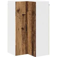vidaXL Wandhoekkast LUCCA Oud hout 57 x 57 x 100 cm Bewerkt hout