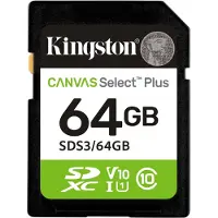 Kingston Flash Canvas Select Plus 64GB, SDXC (gen3)
