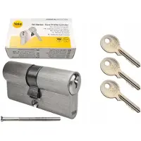 Yale Cilinderslot 30/40 Nikkel Satiné met 3 sleutels