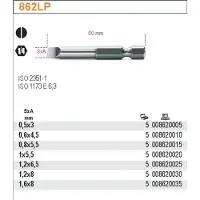 Beta Platte Schroefbit 1/4" 0,8x5,5mm - 50mm Lang