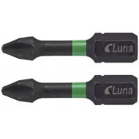 Luna Torsie Impact Bits PH2 32mm - 2 Stuks