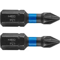 Neo Tools Slagbits PZ1 x 25 mm 2 stuks