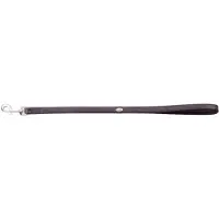 Dingo Royal Lederen Korte Hondensnoer - 2x60 cm Zwart