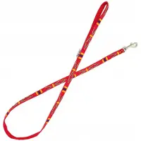 Barry King Hondenlijn 20mm/120cm - Rood Etnisch Patroon