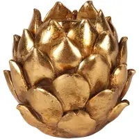 Baroque - Kandelaar - Kandelaar Bloem 11 cm - Goud - Resin - 10.5x11x11 - Polyresin