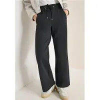 Cecil Dames Wide Legs broek met tape - Grijs - XXL