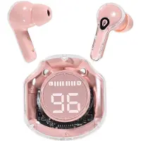 Tuniq EAR Draadloze Oortjes - oplaaddoos - bluetooth - Roze
