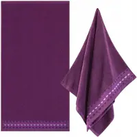 Zwoltex Zen 2 Handdoek Katoen Paars 50x90cm - Luxe en Zacht