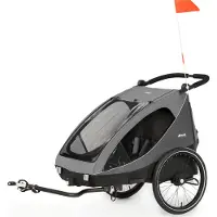 Hauck Dryk Duo: Fietsaanhanger voor twee kinderen