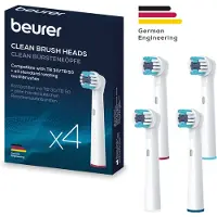 Beurer - Clean Vervangende Opzetborstels voor TB 30/50 - 4 stuks