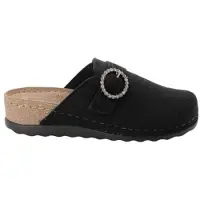 Rohde Pantoffel Women Soave-40 6055 Black-Schoenmaat 40
