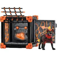 Schleich ELDRADOR Creatures BattleCave Lava Hyena Speelset - Fantasy Speelgoed voor 7+ J.
