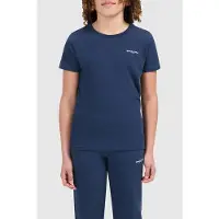 Ballin T-shirt blauw Jongens Katoen Ronde hals Logo - maat 128