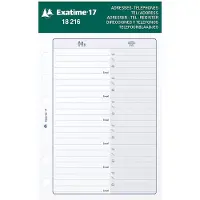 Exacompta - Adres- en Telefoonvervanger Exatime 17 - 47 Vellen - Wit