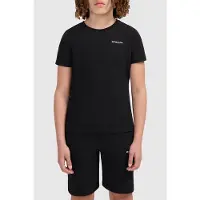 Ballin T-shirt zwart Jongens Katoen Ronde hals Logo - maat 152