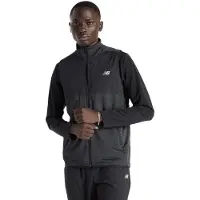 New Balance Bodywarmer 'Heat Grid' zwart / zwart gemêleerd / wit