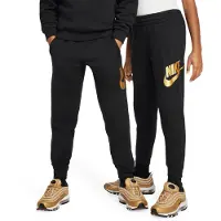 Nike Broek 'Club Fleece' goud / zwart