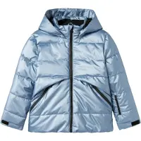 Name it Functionele jas 'NKFShine03' smoky blue