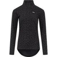 Eivy - Dames thermokleding - Journey Merino Wool Top Black Leopard voor Dames van Wol - Maat S - Zwart
