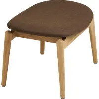 House Nordic Voetenbank Olvera - Bruin Stof - 54x38x43cm