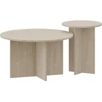En.casa Salontafel Verummetka set van 2 travertijn []