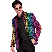 Widmann Paillettencolbert regenboog luipaard