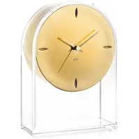 Kartell Air Du Temps Klok L 21.5 cm x H 20 cm | Crystal - Gold