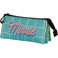 KARACTERMANIA - Disney - Minnie Mouse - Cheese-FAN Triple Roletui - Potloden etui - Pennenetui 2.0 - Blauw