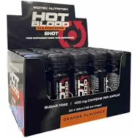 Scitec Nutrition - Hot Blood Hardcore Shot (20 x 60 ml - Orange) - Sinaasappel - 20 doseringen - pre workout shot - vloeistof - pre-workout