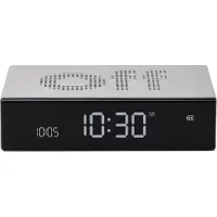 Lexon Omkeerbare LCD wekkerradio Flip Premium Aluminium