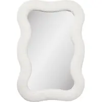 Ebuy24 Wandspiegel Bosaro | glas wit 80x54x3.5 cm wandspiegels | NADUVI