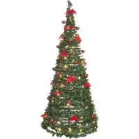 Beliani PINEORA - Kunstkerstboom - Groen - 184 cm - Synthetisch materiaal