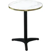 House Nordic Bistrotafel - Rond Marmerlook - Ø60x73cm