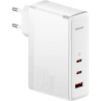 Baseus GaN5 Pro Wall Charger 140W met USB C kabel - Programmable Power Supply PPS + Power Delivery PD3.1 + QuickCharge QC4.0 - Wit
